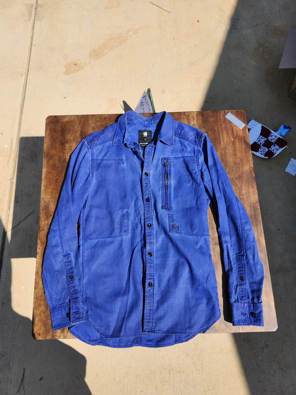 G-Star RAW Men's Royal Blue Lightweight Shirt Jacket